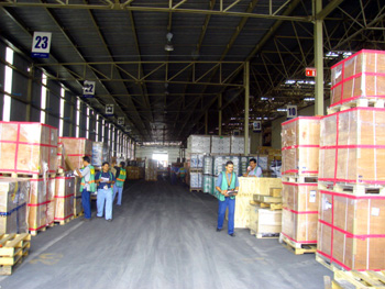 Storage at AGWTC bonded warehouse